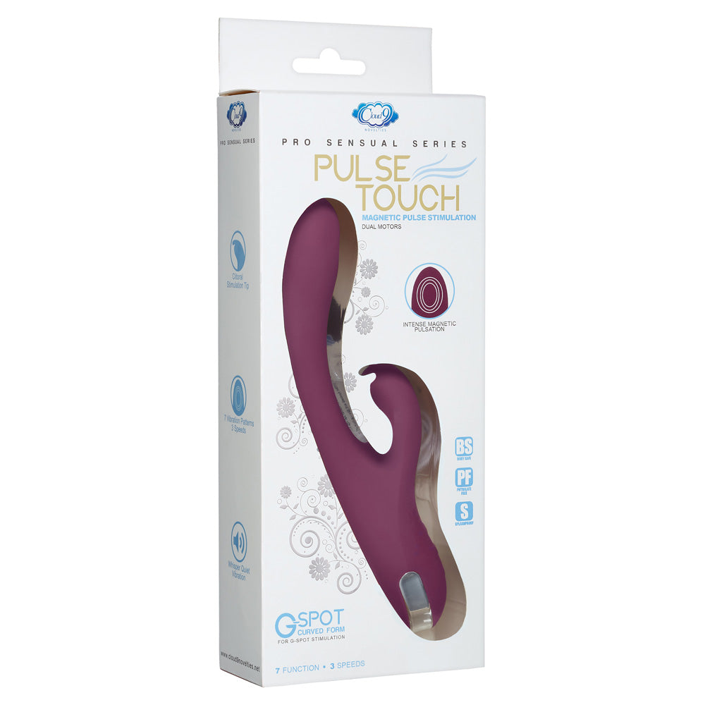 Pro Sensual Series Magnetic Pulsation And Air Pulsation G Spot Rabbit Plum | 850013016587 | Discreet Personal Wellness