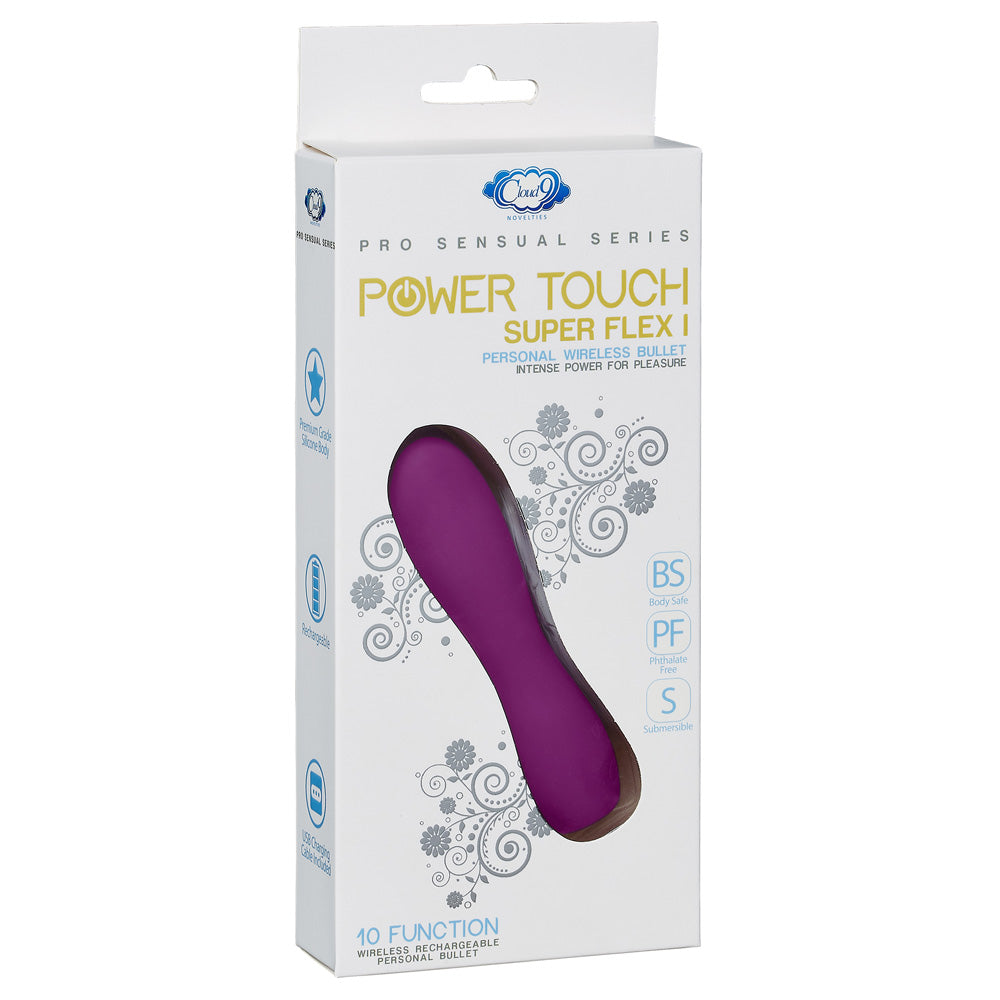 Pro Sensual Power Touch Series Super Flex I Plum | 850013016792 | Discreet Personal Wellness