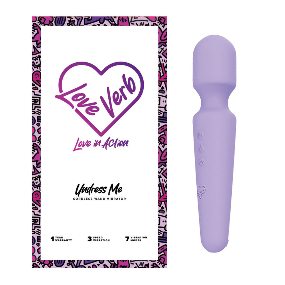 Love Verb Undress Me Massage Wand | 850047824066 | Discreet Personal Wellness