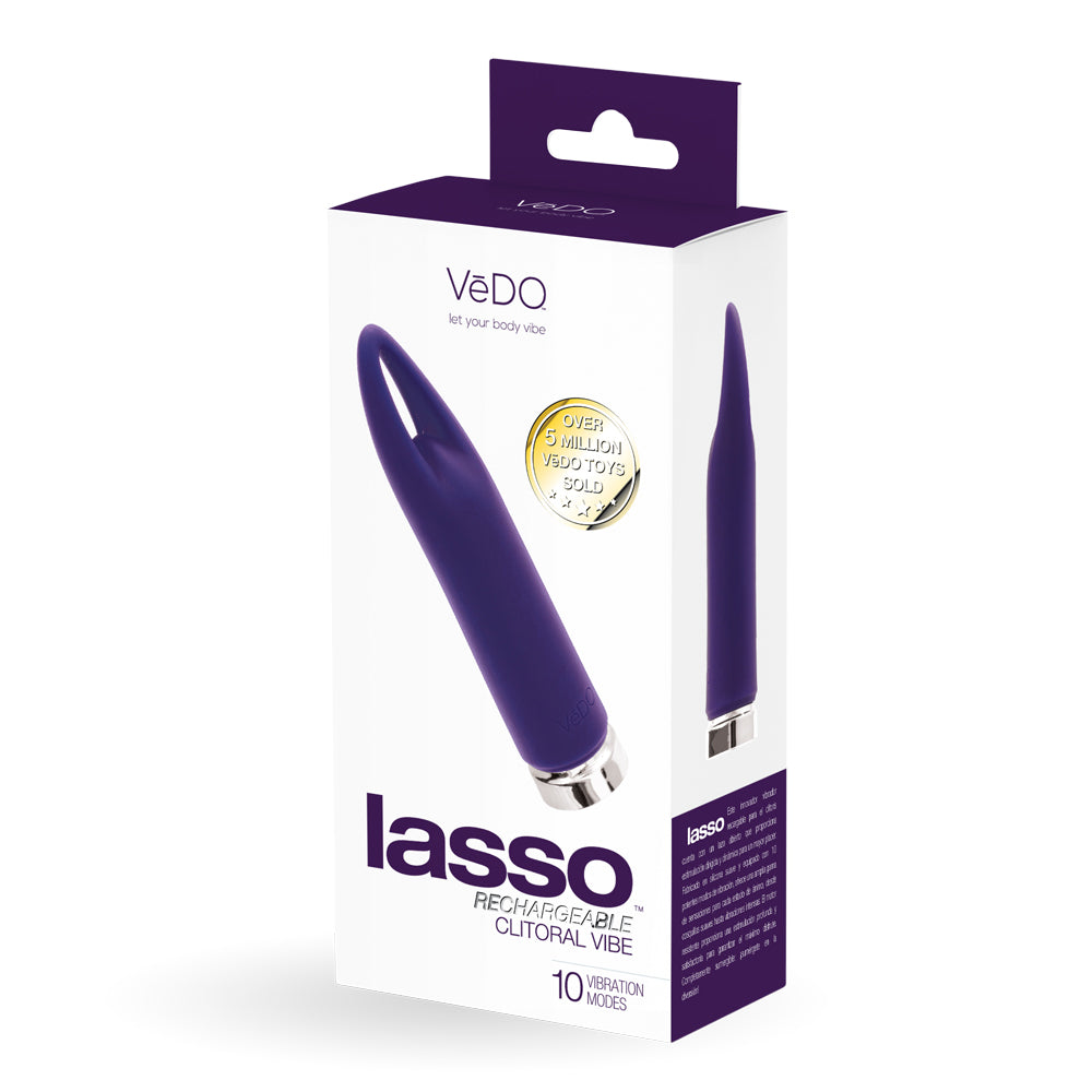 Lasso Rechargeable Bullet Vibe Purple | 850052871383 | Discreet Personal Wellness