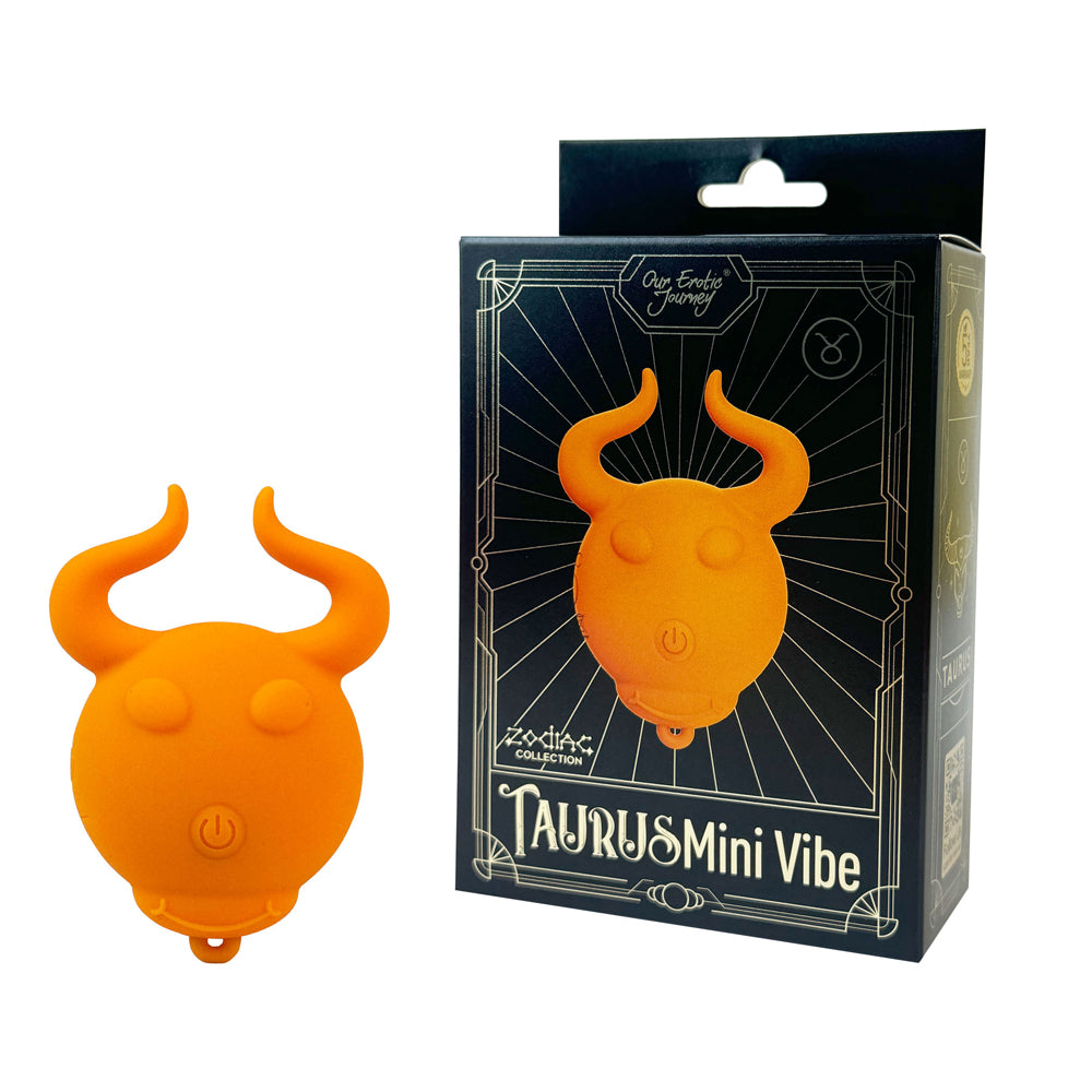 Zodiac Collection Taurus Mini Vibe Orange | 850068969012 | Discreet Personal Wellness