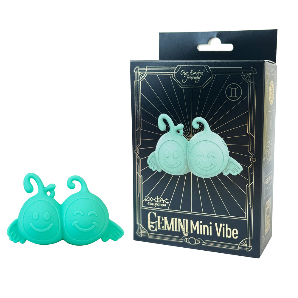 Zodiac Collection Gemini Mini Vibe Light Blue | 850068969029 | Discreet Personal Wellness