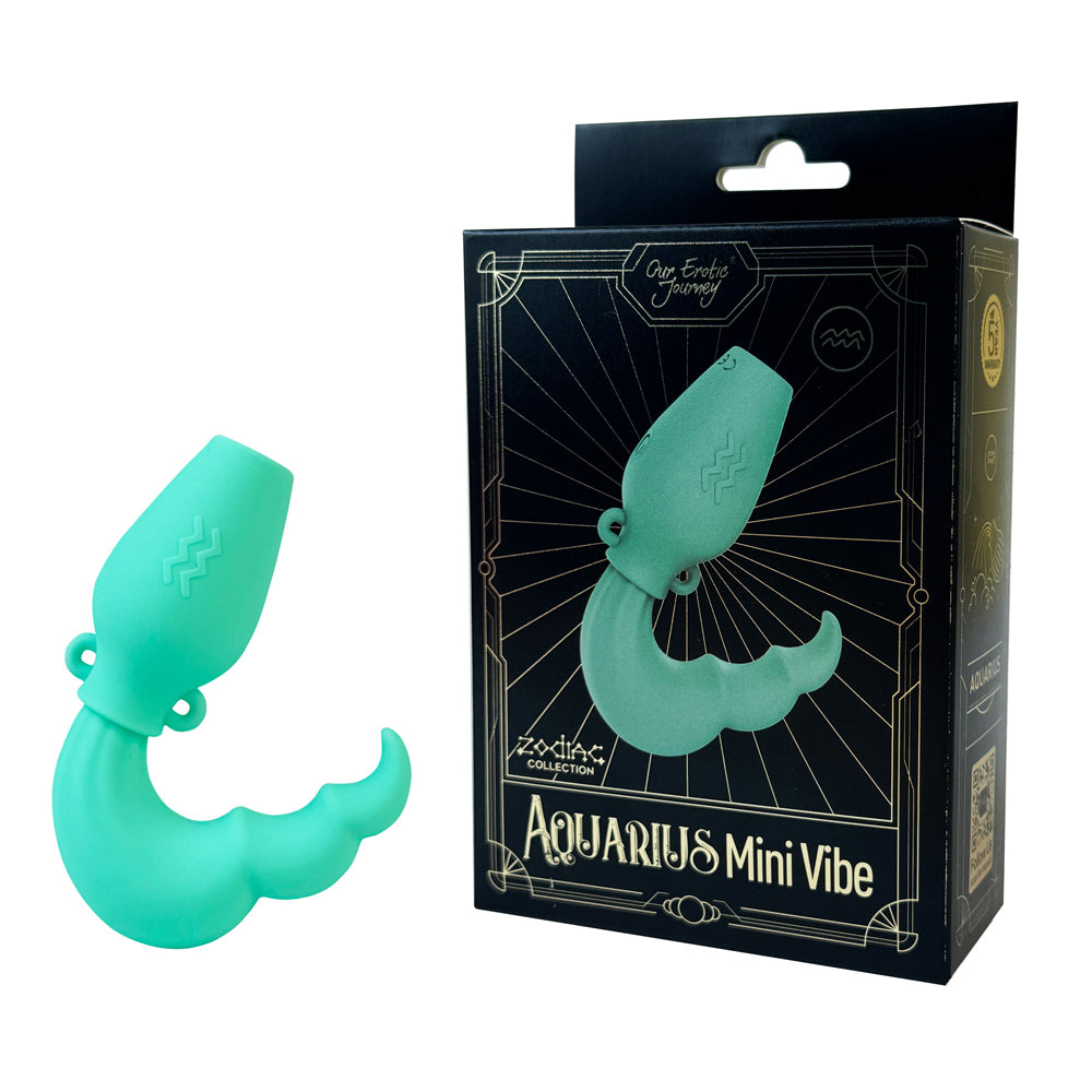 Zodiac Collection Aquarius Mini Vibe Light Blue | 850068969104 | Discreet Personal Wellness