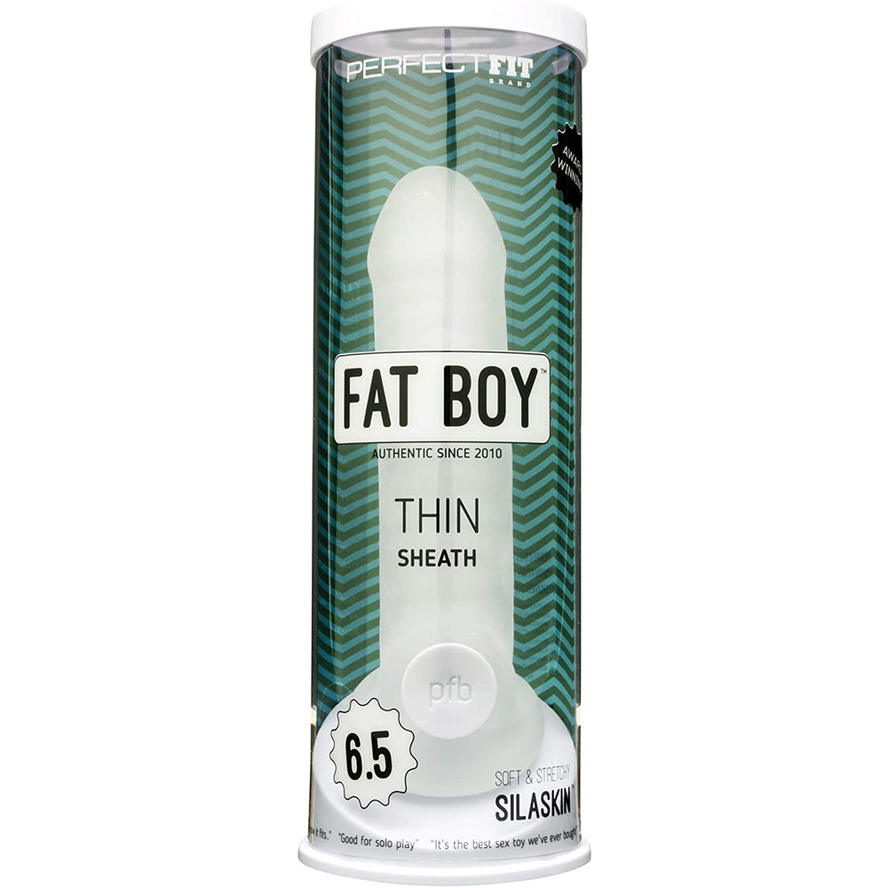 Fat Boy Thin 6.5" Clear | 851127008154 | Discreet Personal Wellness