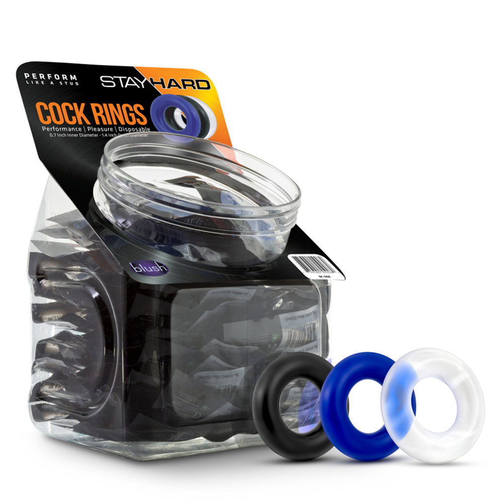 Stay Hard Donut Rings 50Ct Display Assorted | 853858007451 | Discreet Personal Wellness