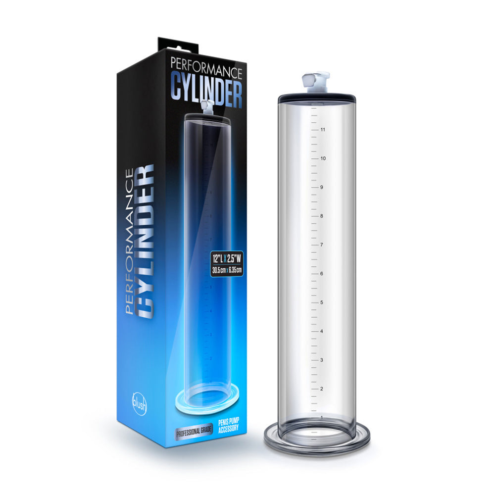 Performance 12" X 2.5" Penis Pump Cylinder Clear | 853858007833 | Discreet Personal Wellness