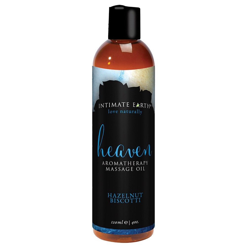 Heaven Massage Oil Hazelnut Biscotti 120 ml. | 854397006202 | Discreet Personal Wellness