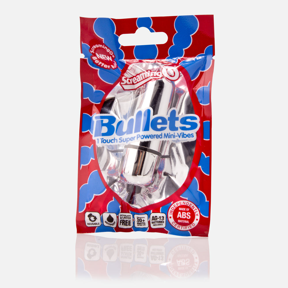 Screaming O Bullets Silver 1 Ct | 854885001214 | Discreet Personal Wellness