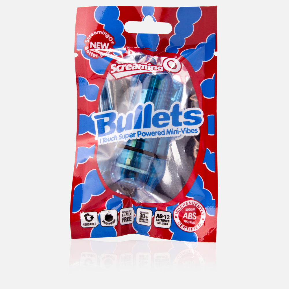 Screaming O Bullets Blue 1Ct | 854885001948 | Discreet Personal Wellness