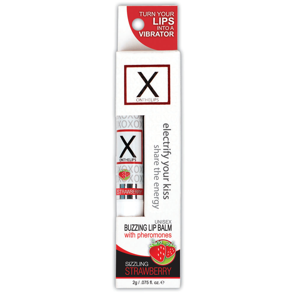 X On The Lips Strawberry | 855559003527 | Discreet Personal Wellness