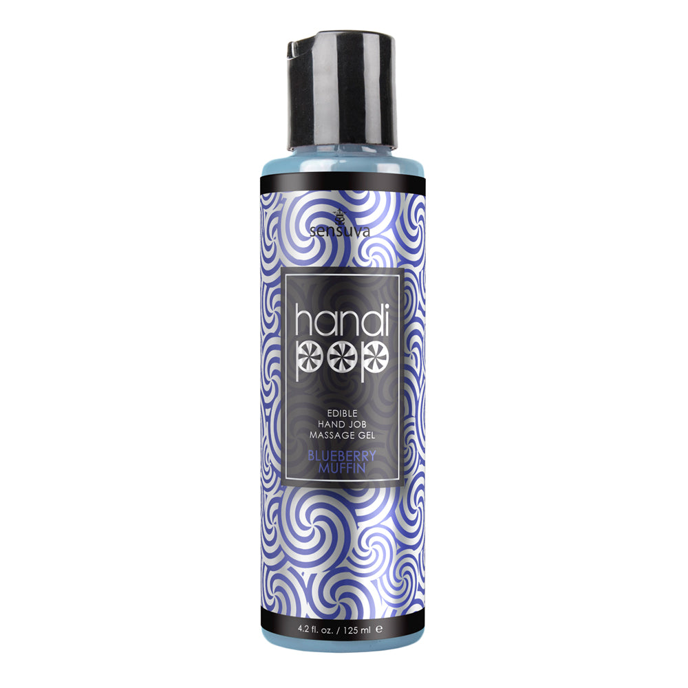 Handipop Edible Massage Gel Blueberry Muffin 4.2 oz. | 855559006894 | Discreet Personal Wellness