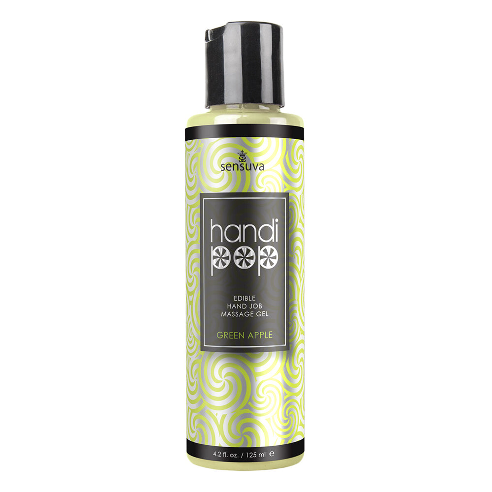 Handipop Green Apple Hand Job Massage Gel 4.2 oz. | 855559007334 | Discreet Personal Wellness