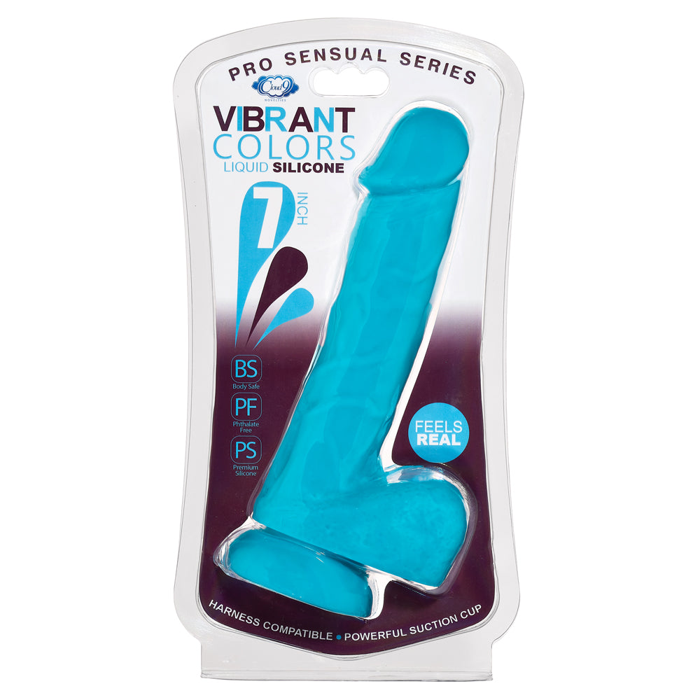 Cloud 9 Pro Sensual Vibrant Colors 7'' Blue | 860008249753 | Discreet Personal Wellness