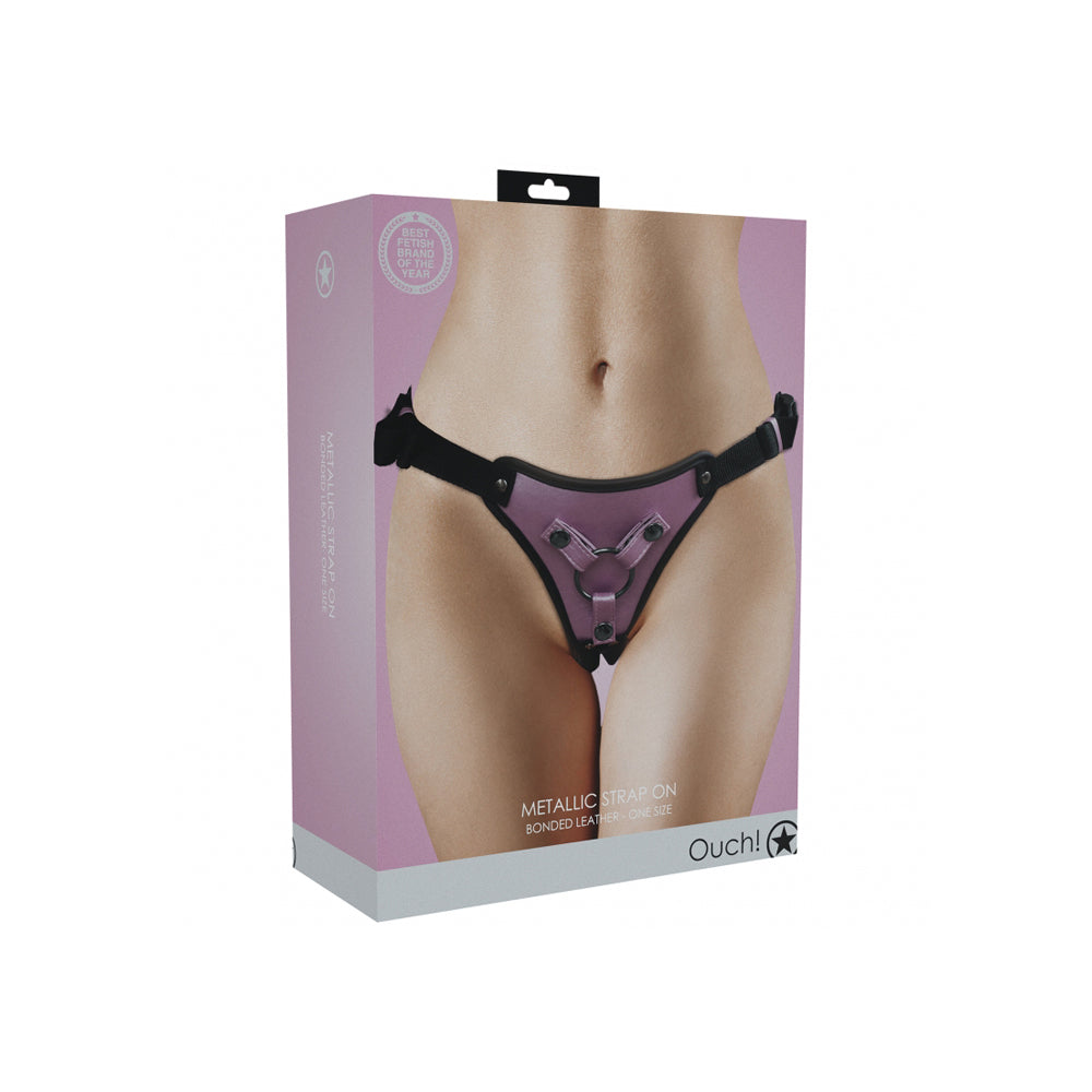 Ouch! Metallic Strap On Rose | 8714273051769 | Discreet Personal Wellness