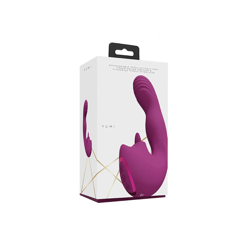 Vive Yumi Triple G-Spot Finger Motion Vibrator Pink | 8714273051882 | Discreet Personal Wellness