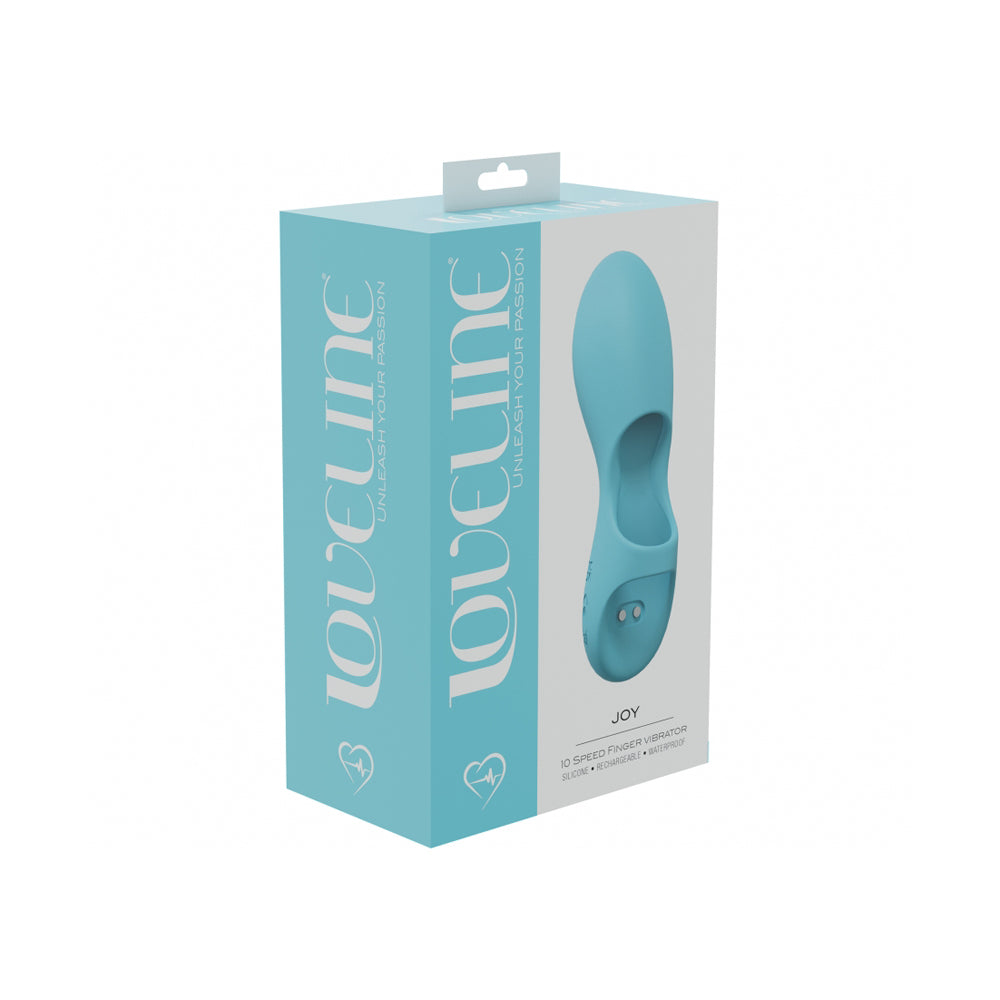 Joy 10 Speed Finger Vibe Silicone Rechargeable Waterproof Blue | 8714273052254 | Discreet Personal Wellness