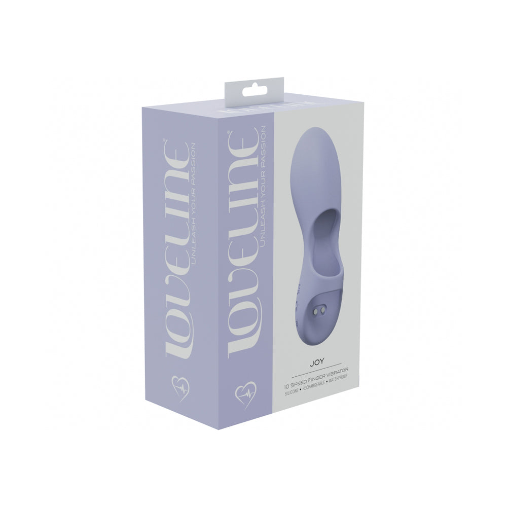 Joy 10 Speed Finger Vibe Silicone Rechargeable Waterproof Lavender | 8714273052278 | Discreet Personal Wellness