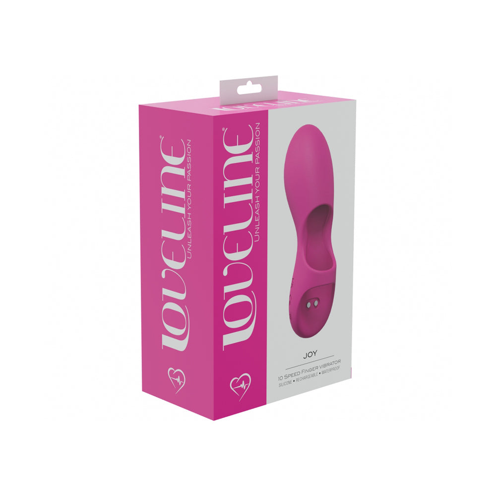 Joy 10 Speed Finger Vibe Silicone Rechargeable Waterproof Pink | 8714273052285 | Discreet Personal Wellness