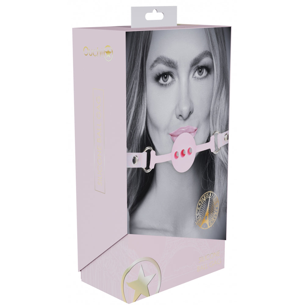 Ouch! Paris Collection Silicone Ball Gag | 8714273056337 | Discreet Personal Wellness