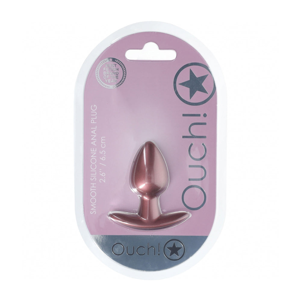 Ouch! Anal Plug Small Silicone Rose Gold | 8714273056849 | Discreet Personal Wellness