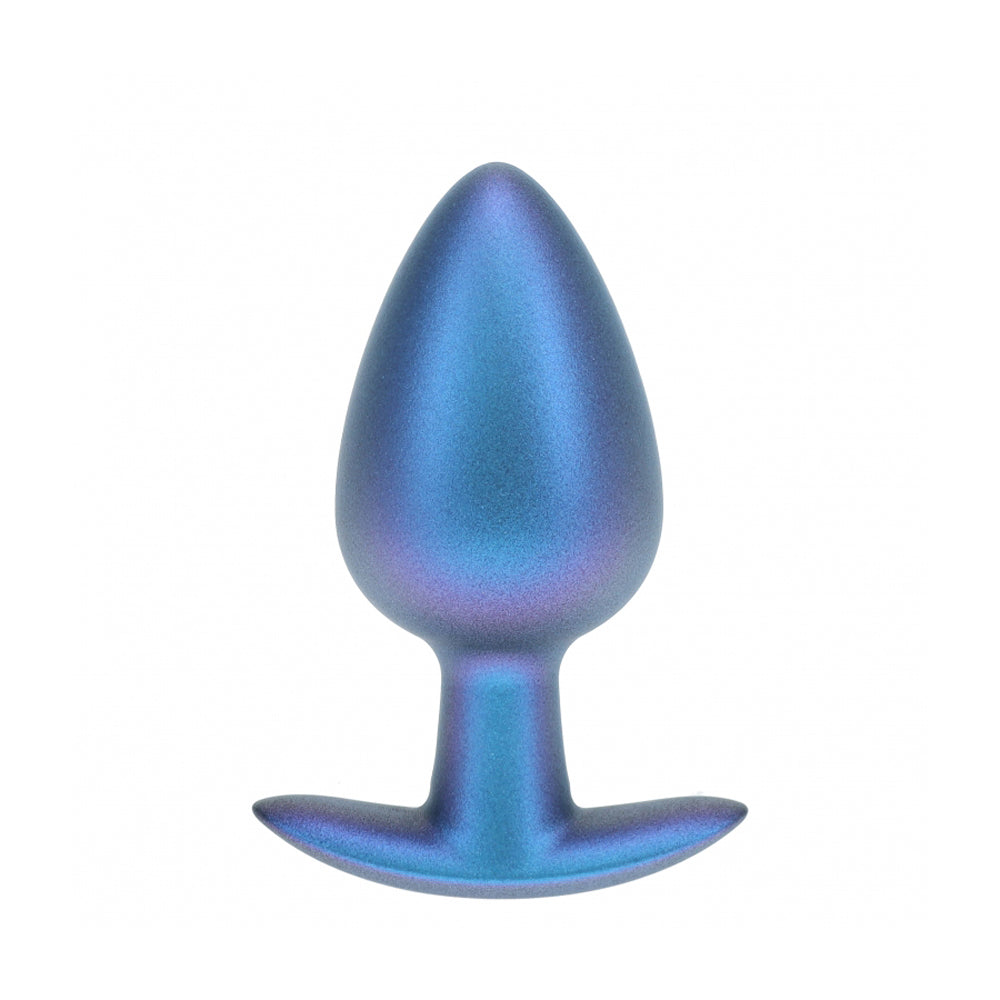 Ouch! Anal Plug Large Silicone Metallic Blue | 8714273056900 | Discreet Personal Wellness