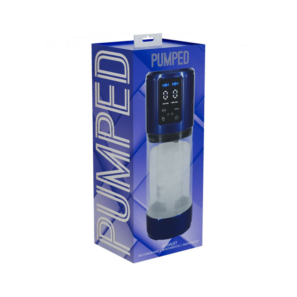 Pumped Ultralift Masturbator Metallic Blue | 8714273059598 | Discreet Personal Wellness