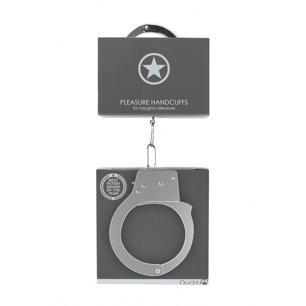 Ouch! Pleasure Handcuffs Metal | 8714273074171 | Discreet Personal Wellness
