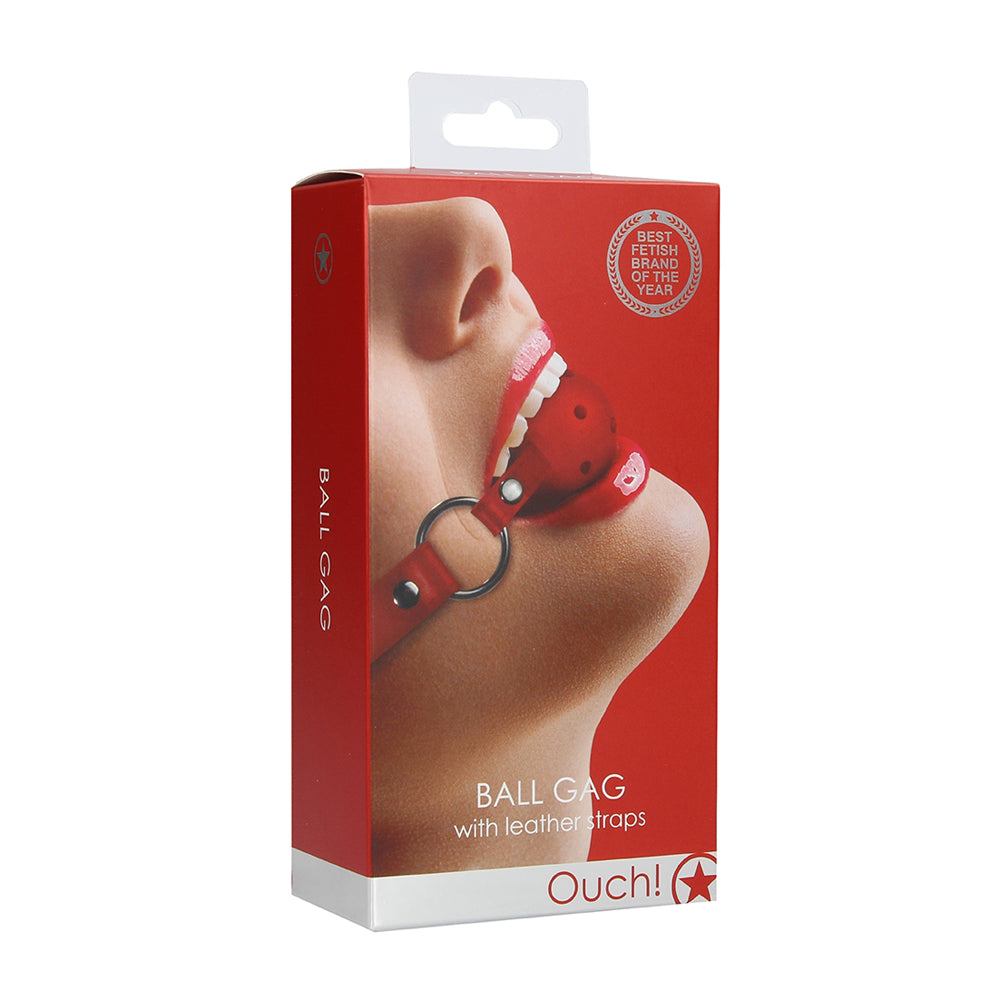 Ouch! Gag Ball Red | 8714273309358 | Discreet Personal Wellness