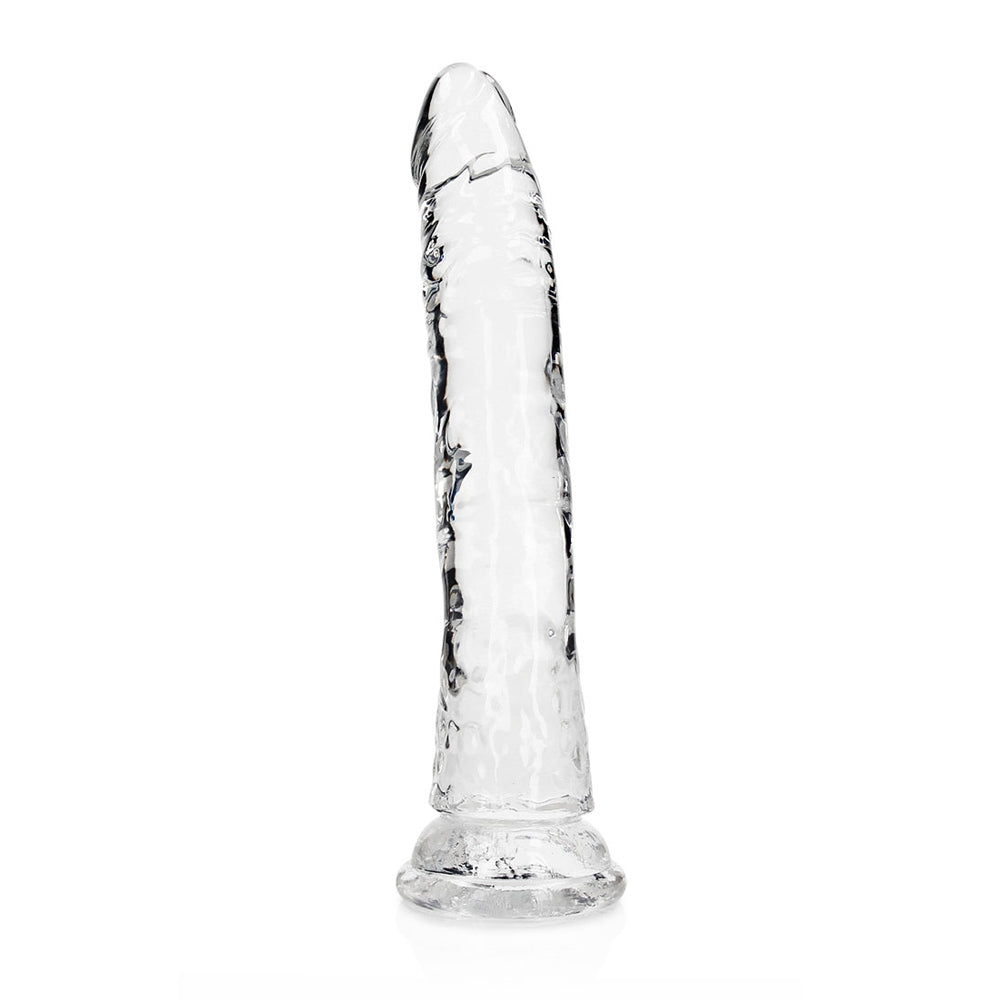 Realrock Crystal Clear Slim Dildo 11'' Transparent | 8714273520227 | Discreet Personal Wellness