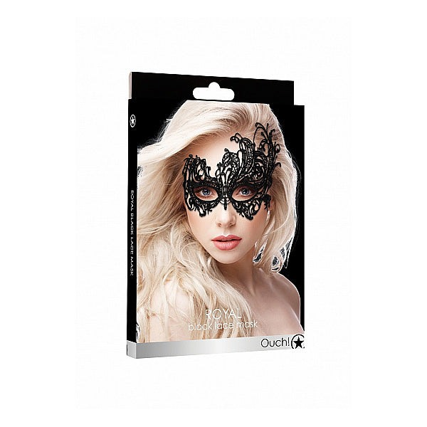 Ouch! Royal Black Lace Mask Black | 8714273548092 | Discreet Personal Wellness