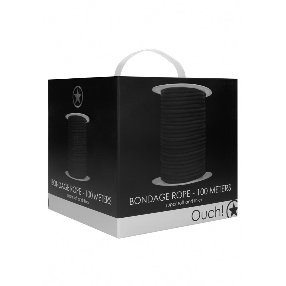 Ouch! Bondage Rope 100 Meter Black | 8714273929242 | Discreet Personal Wellness