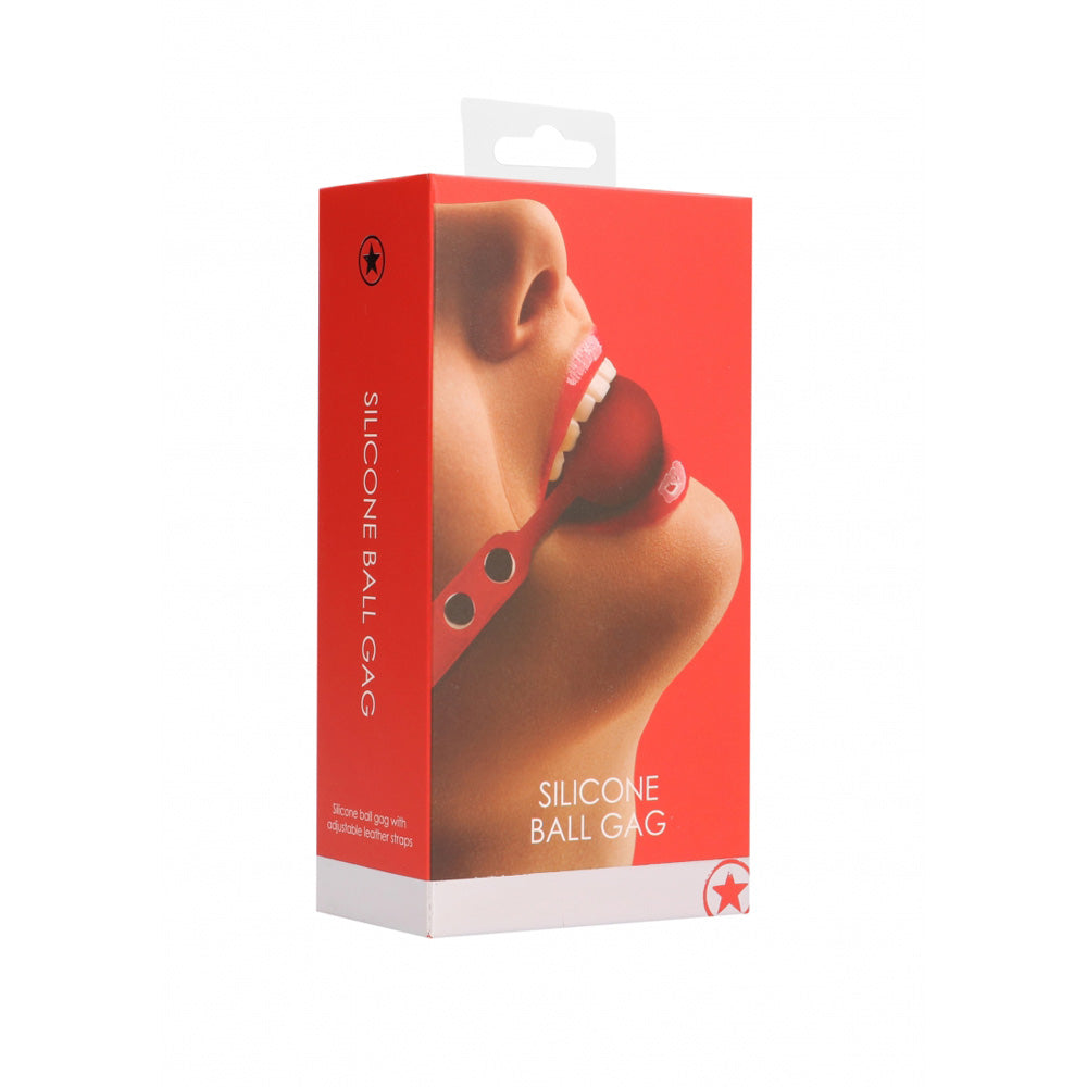 Ouch! Silicone Ball Gag Red | 8714273945020 | Discreet Personal Wellness