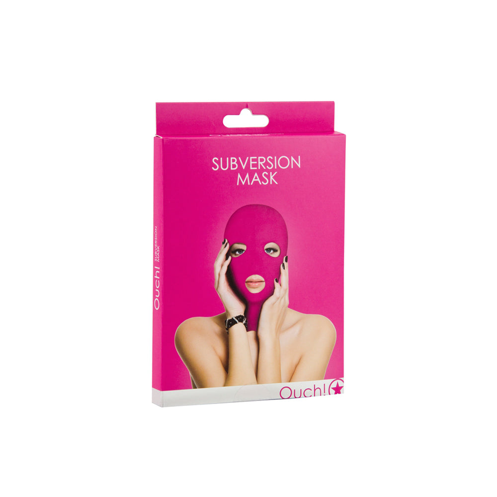 Ouch! Subversion Mask Pink | 8714273949547 | Discreet Personal Wellness