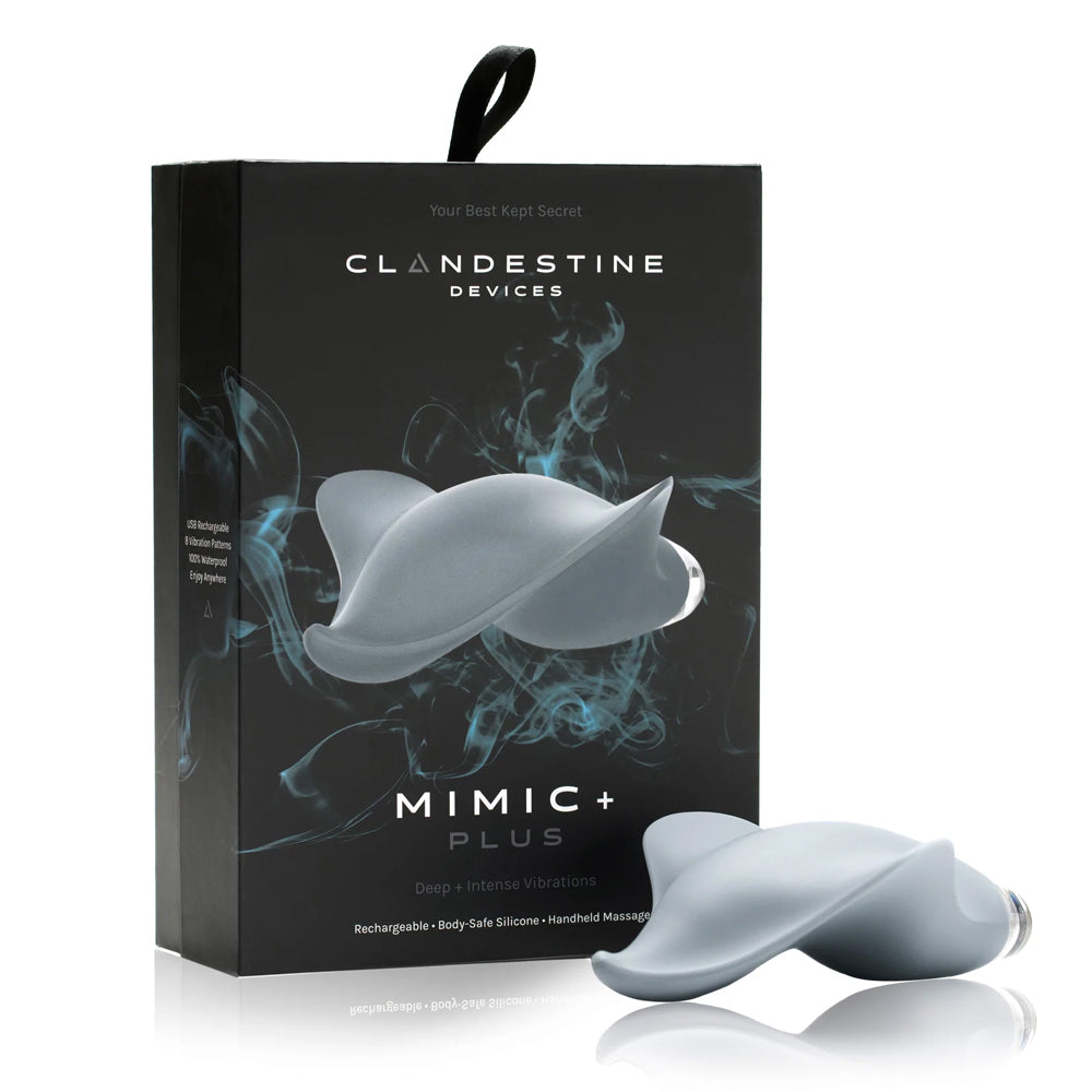 Mimic + Plus Massager Stealth Grey | 884472024487 | Discreet Personal Wellness