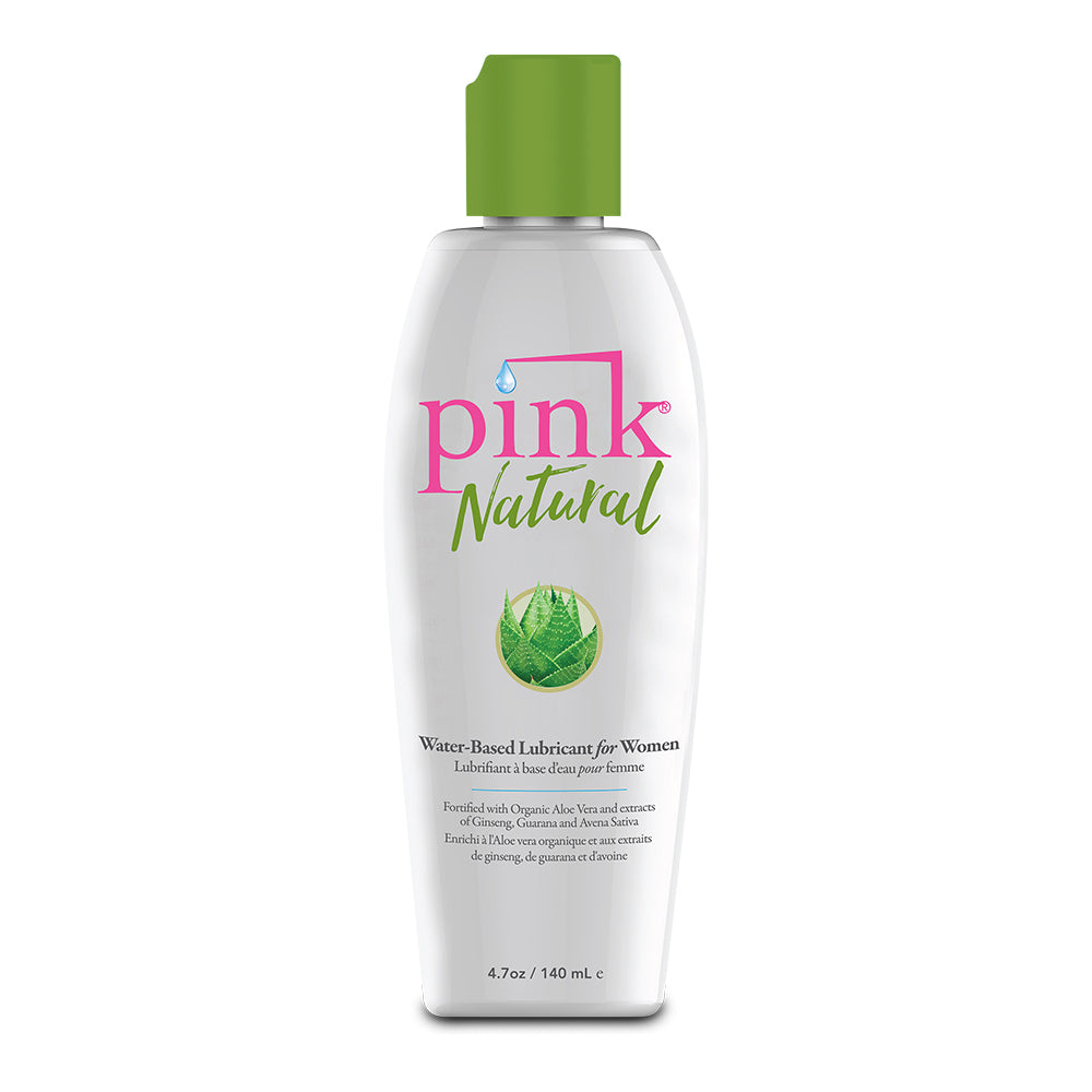 Pink Natural Water-Based Lubricant 4.7 oz. | 891306000920 | Discreet Personal Wellness