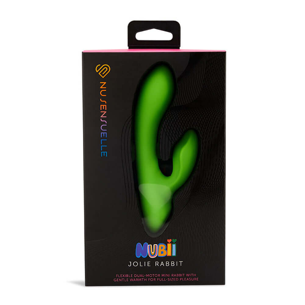 Jolie Nubii Warming Mini Rabbit Lime Green | 9342851003566 | Discreet Personal Wellness