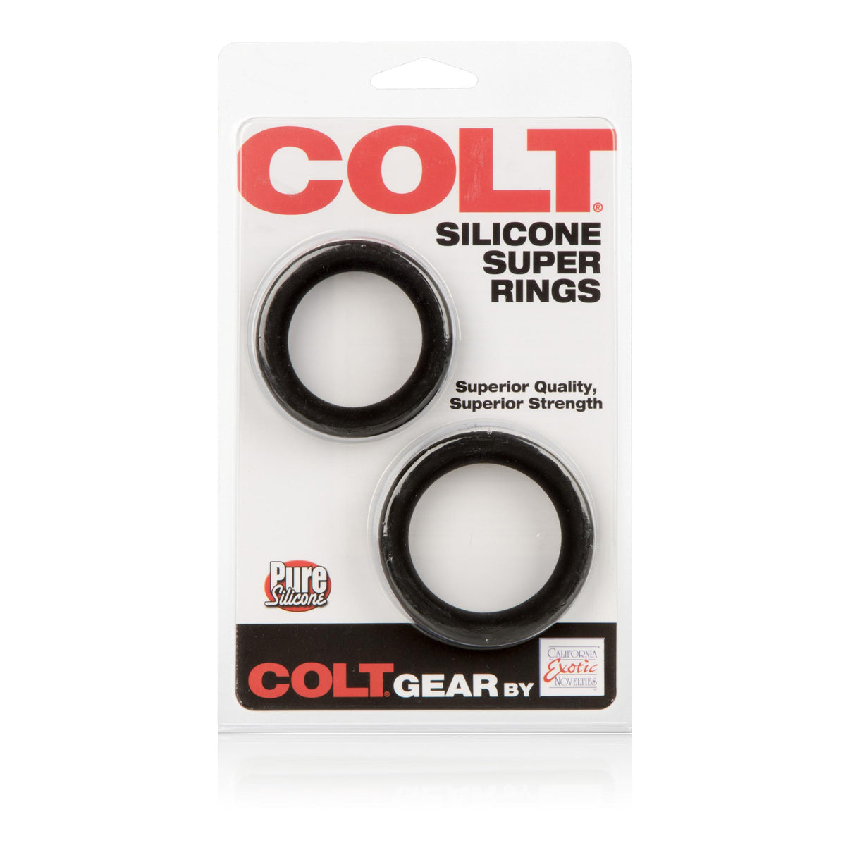 Colt Silicone Super Rings - Black | 716770085023 | Discreet Personal Wellness