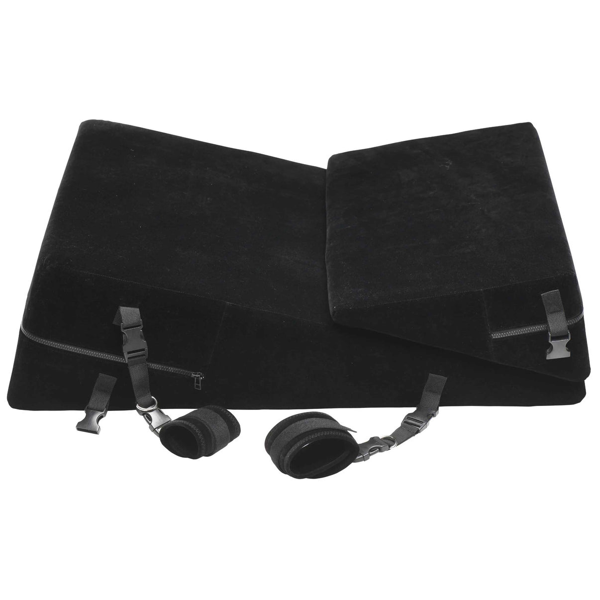 Bondage Cushion Set Bondage Foam Wedge Pillow Set - Black | 848518051844 | Discreet Personal Wellness