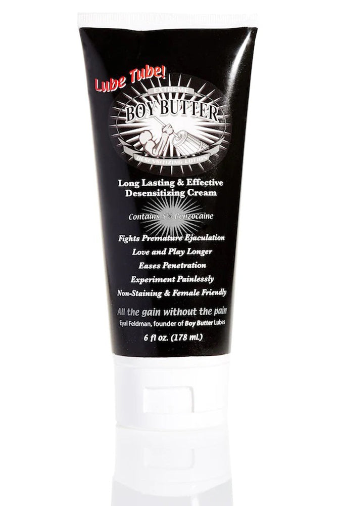 Boy Butter Extreme Desensitizing Cream - 6 Fl. Oz Tube | 855951001039 | Discreet Personal Wellness