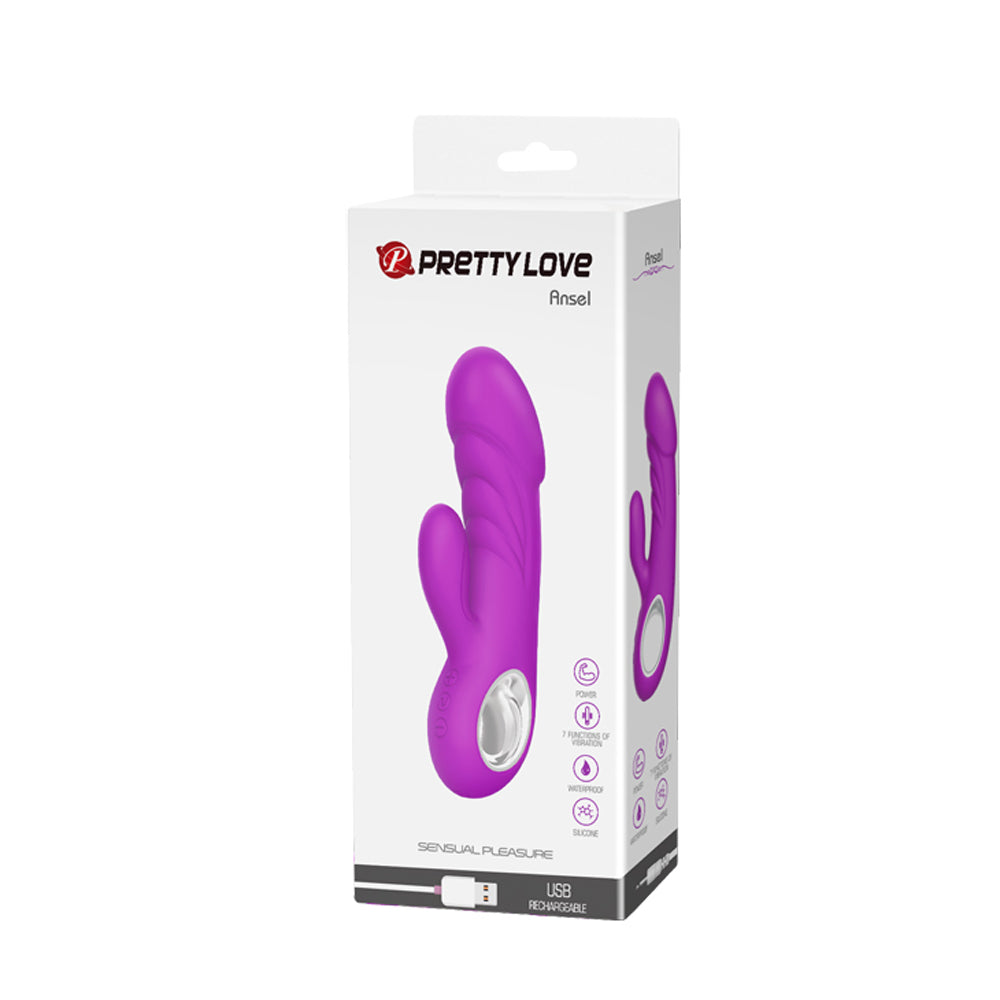 Pretty Love Ansel Rabbit Vibe - Fuchsia | 6959532330885 | Discreet Personal Wellness