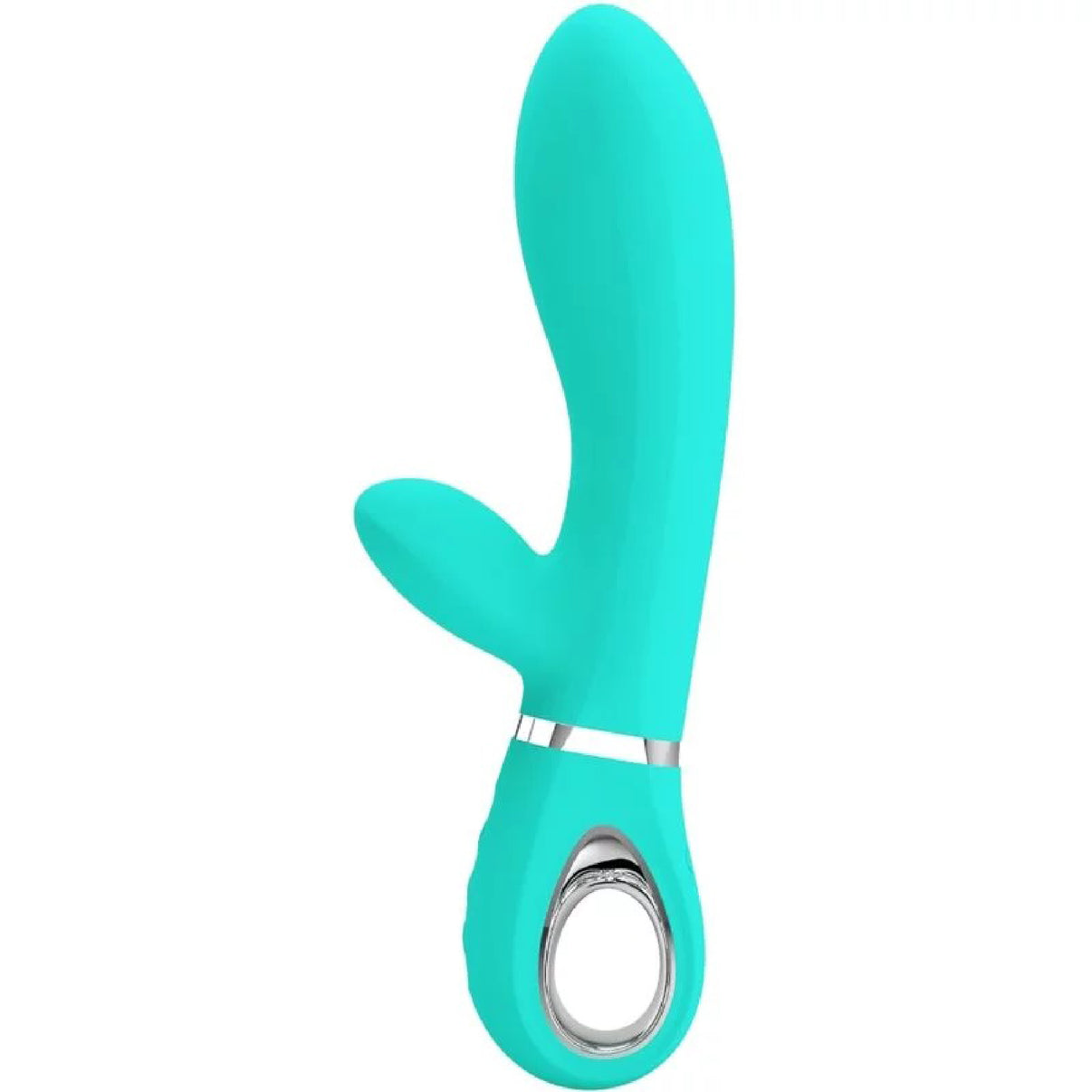 Thomas Super Soft Silicone Rabbit Vibrator - Turquoise | 6959532334937 | Discreet Personal Wellness