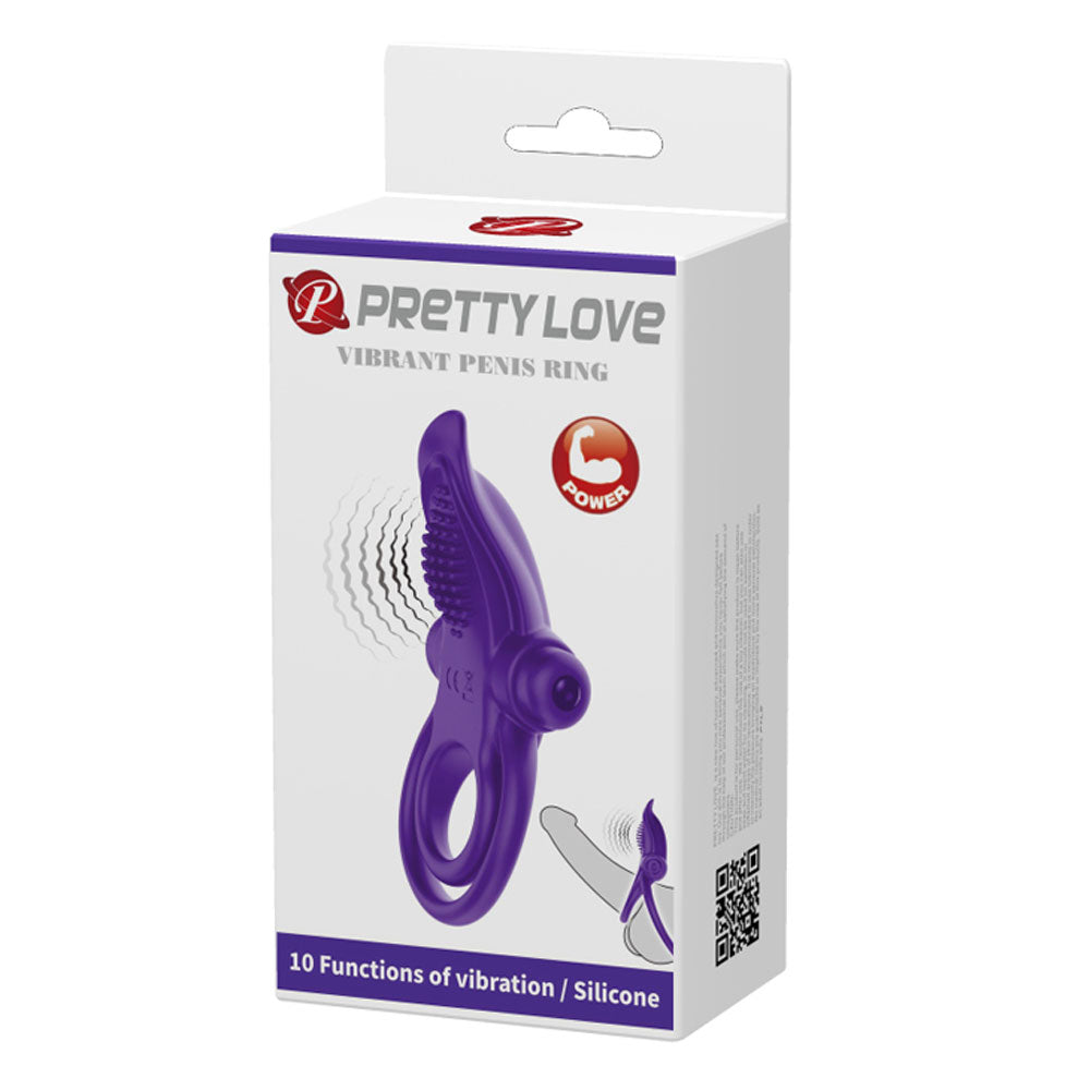 Pretty Love Vibrant Penis Ring - Purple | 6959532324211 | Discreet Personal Wellness