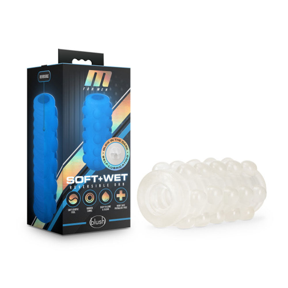 M for Men - Soft and Wet - Reversible Orb - Frosted | 819835025146 | Discreet Personal Wellness