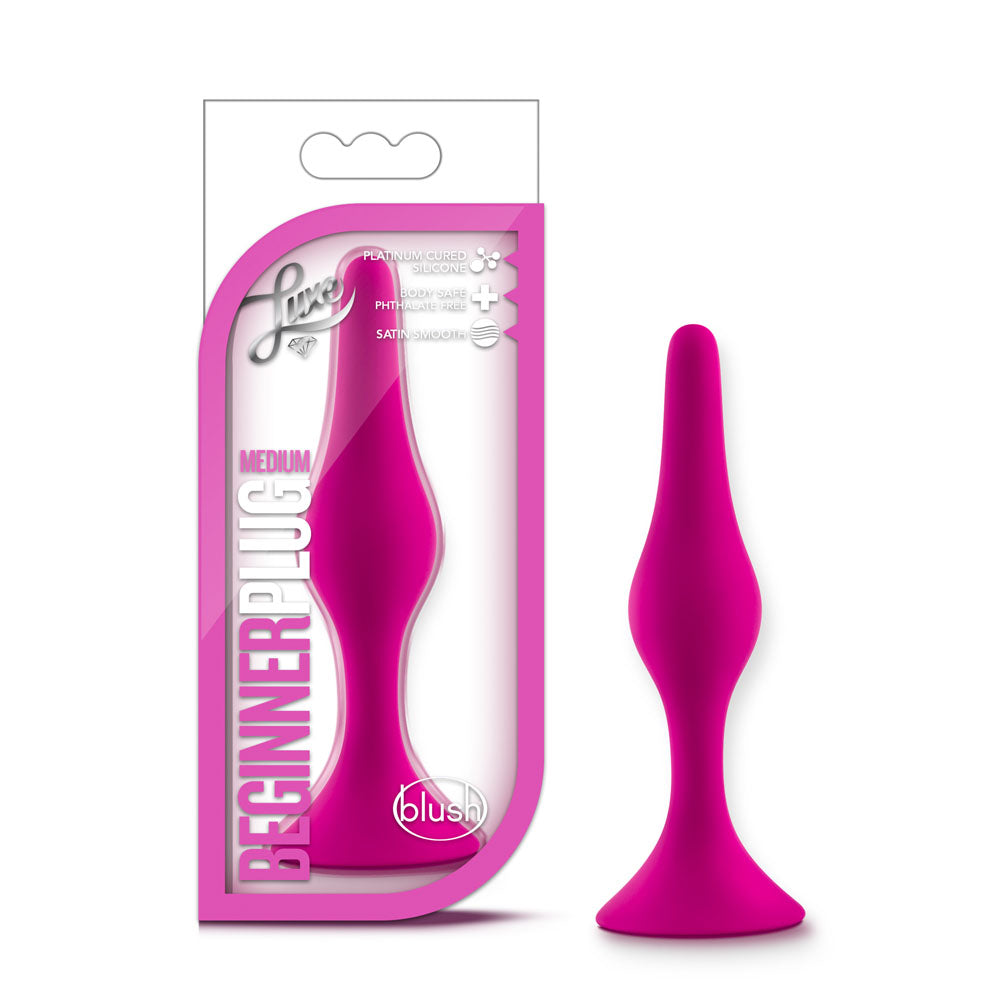 Luxe - Beginner Plug Medium - Pink | 819835022831 | Discreet Personal Wellness