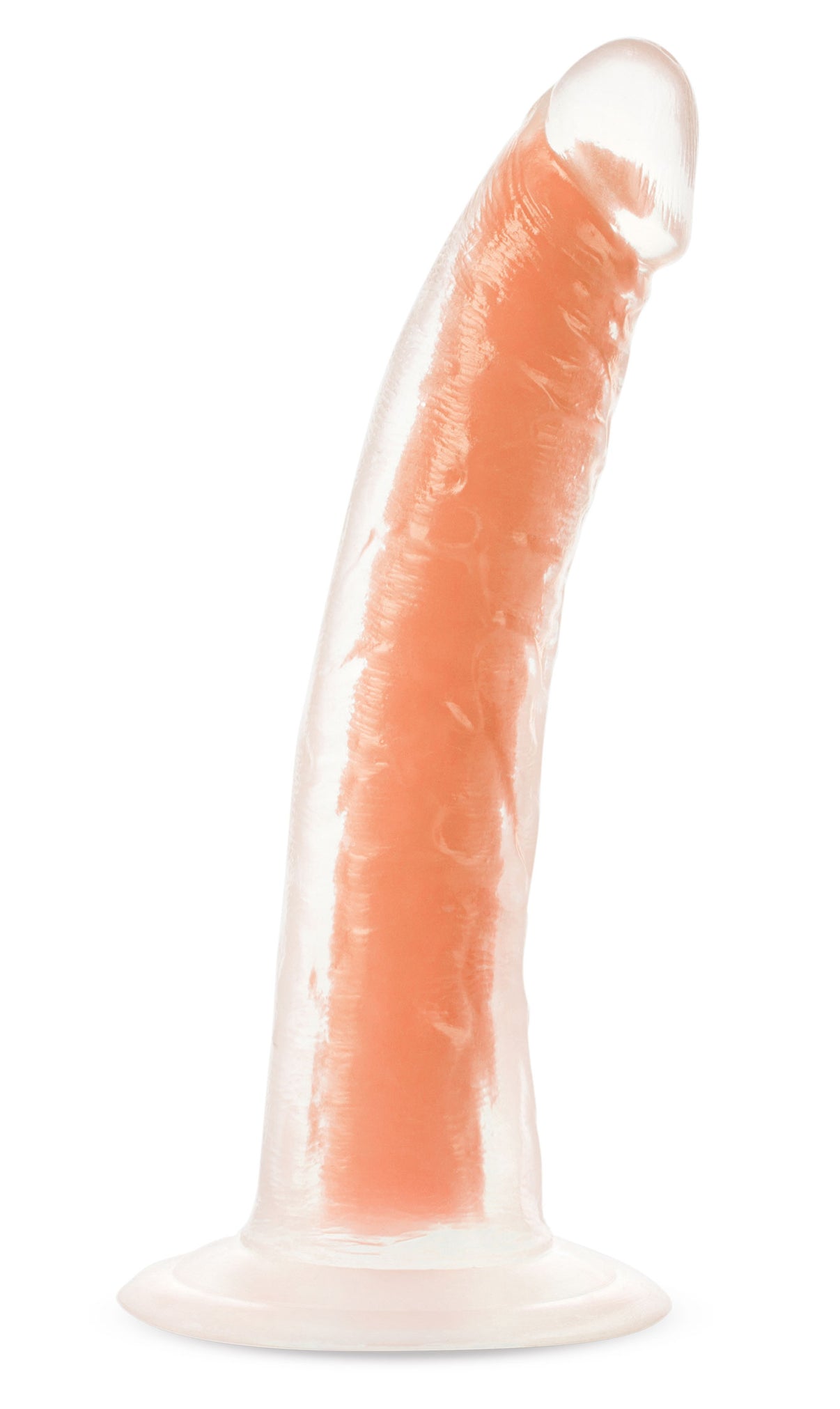 Neo Elite Glow in the Dark - Lavo - 7 Inch Silicone Dual Density Dildo - Neon Orange | 819835026044 | Discreet Personal Wellness