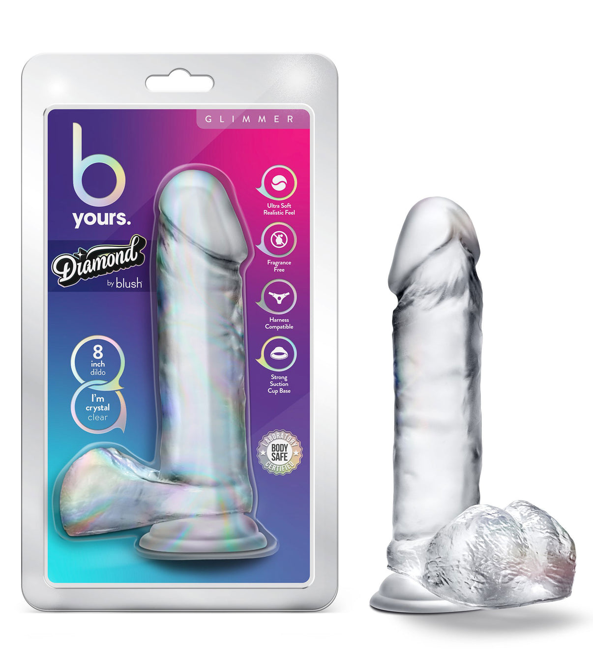 B Yours Diamond - Glimmer - Clear | 819835028307 | Discreet Personal Wellness