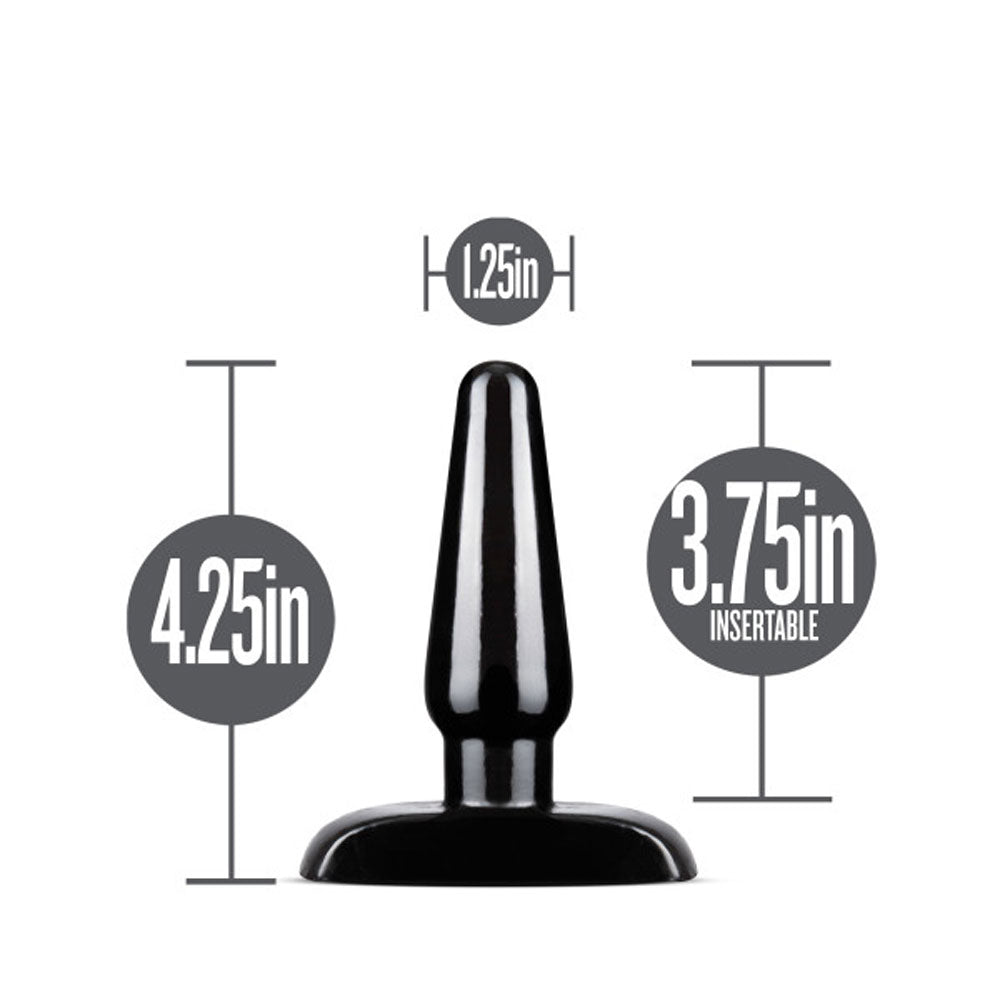 Anal Adventures - Basic Anal Plug - Small - Black | 819835024972 | Discreet Personal Wellness