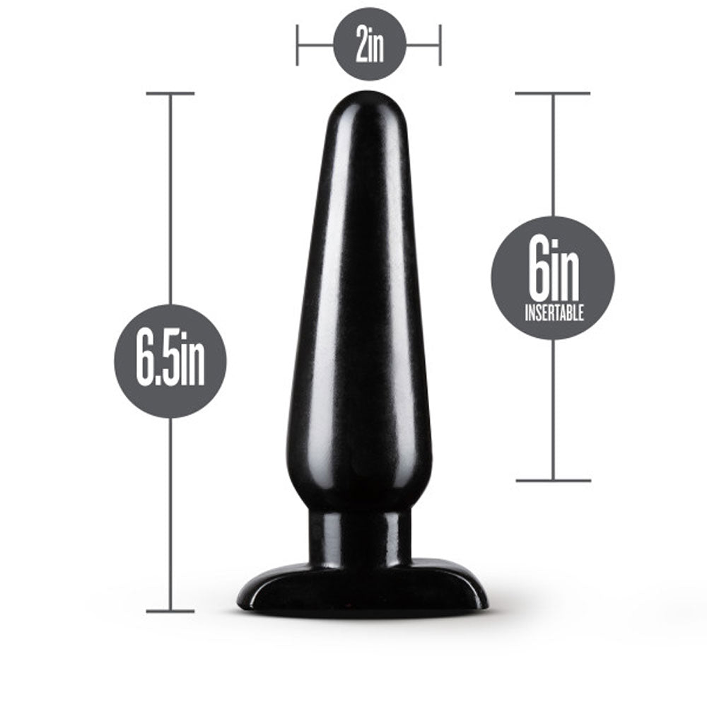 Anal Adventures - Basic Anal Plug - Large - Black | 819835024996 | Discreet Personal Wellness