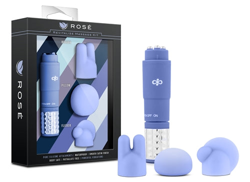 Rose Revitilize Massage Kit - Periwikle | 702730698884 | Discreet Personal Wellness