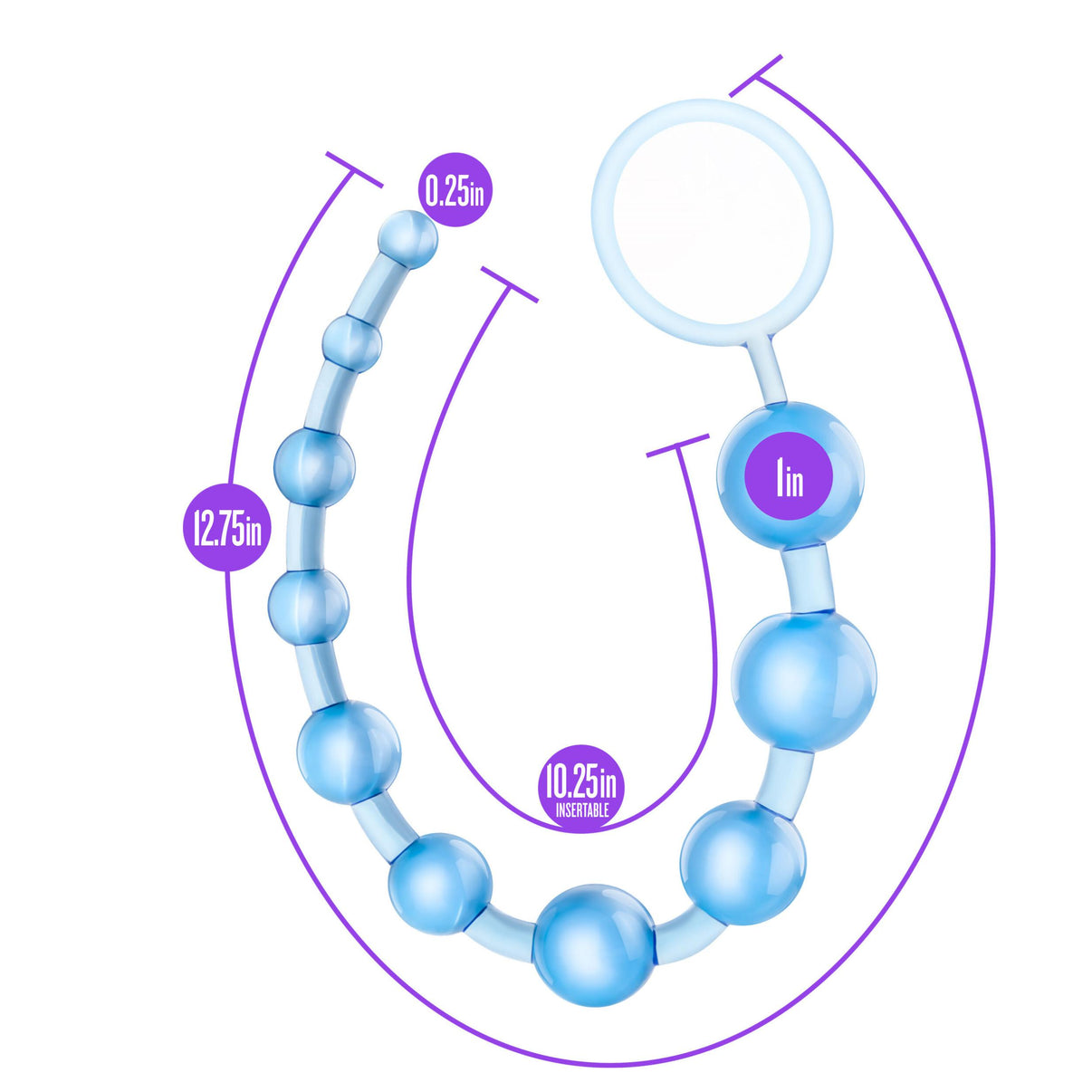 B Yours - Basic Beads - Blue | 735380231620 | Discreet Personal Wellness